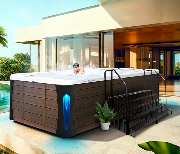 Calspas hot tub being used in a family setting - Duvall
